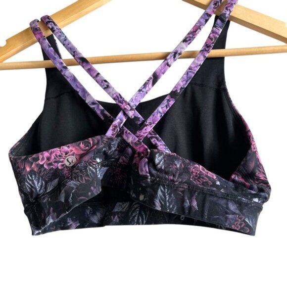 Lululemon Energy Bra *Nulux In Bloom Energy Bra Size 8 Multi - Picture 4 of 8